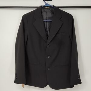 George Boys Black Blazer with Notch Lapels Size 14H